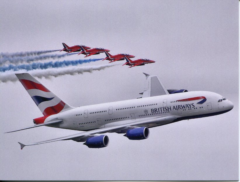 Airbus A380 - British Airways (+ Red Arrows) Airbus A380 - British Airways (+ Red Arrows)